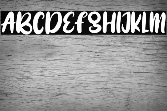 BRIGHT SMILE Font examples