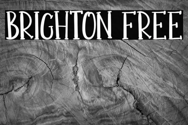BRIGHTON FREE خط examples