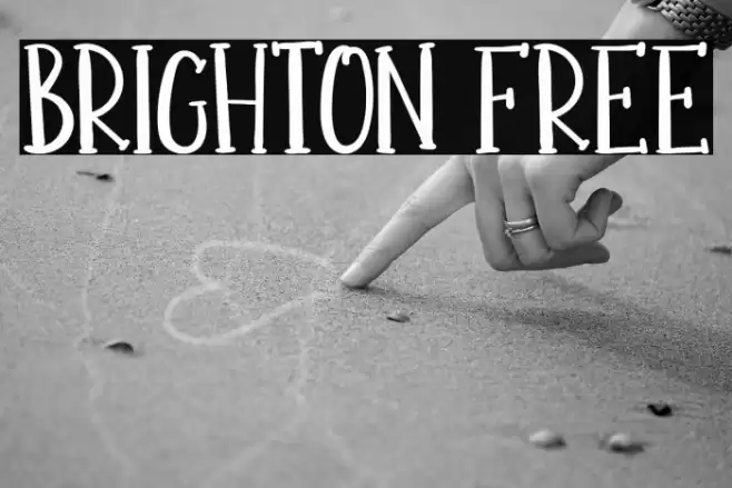 BRIGHTON FREE خط examples