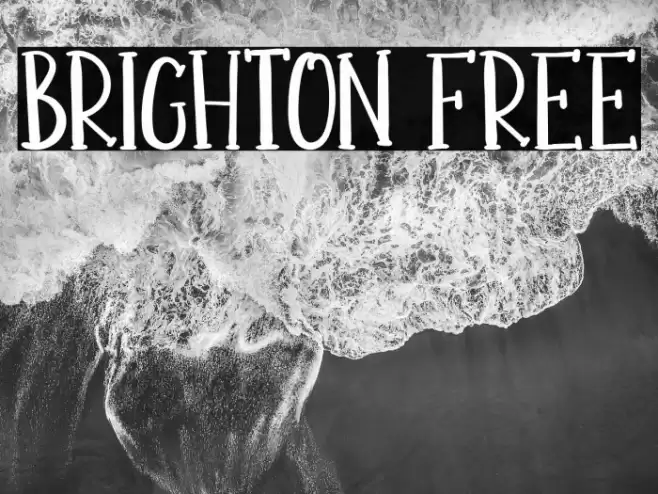 BRIGHTON FREE خط examples