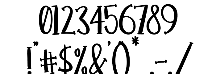BRIGHTONFREE Font Alte caractere