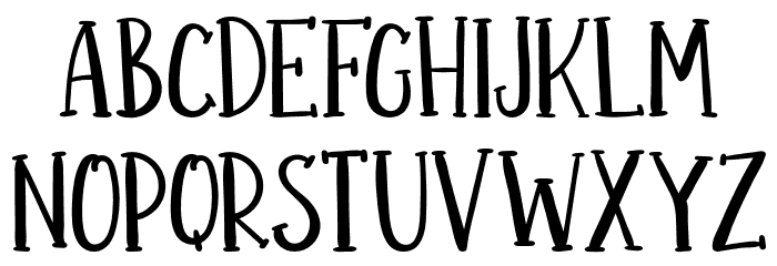 BRIGHTONFREE Font Litere mici