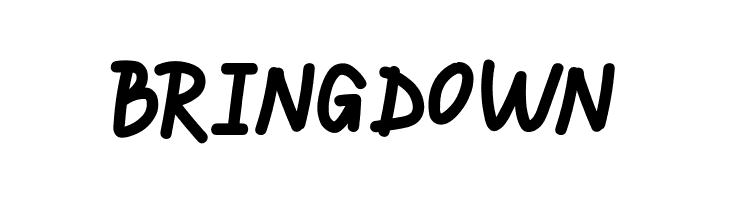 BRINGDOWN  Frei Schriftart Herunterladen