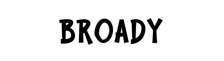 BROADY  免费字体下载