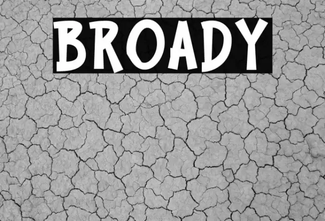 BROADY Font examples