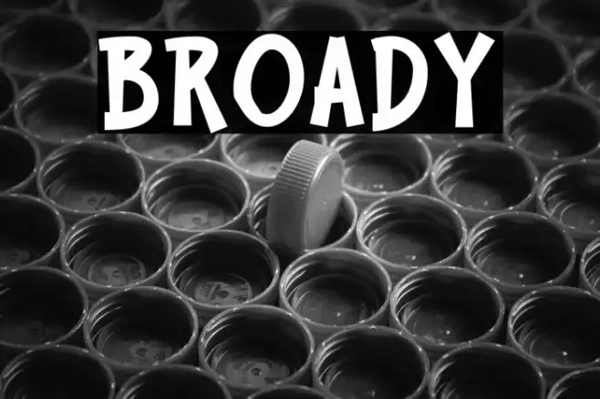 BROADY Font examples