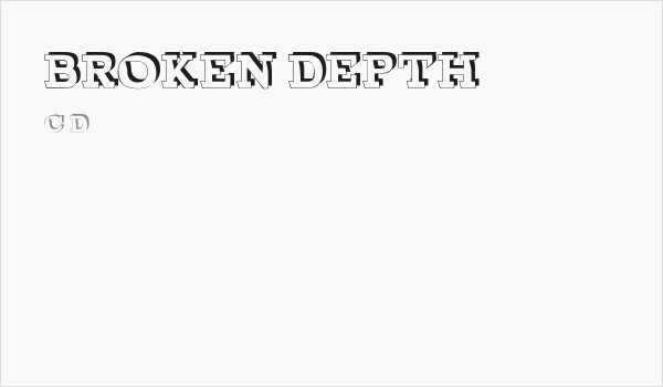 BROKEN DEPTH demo Business Card