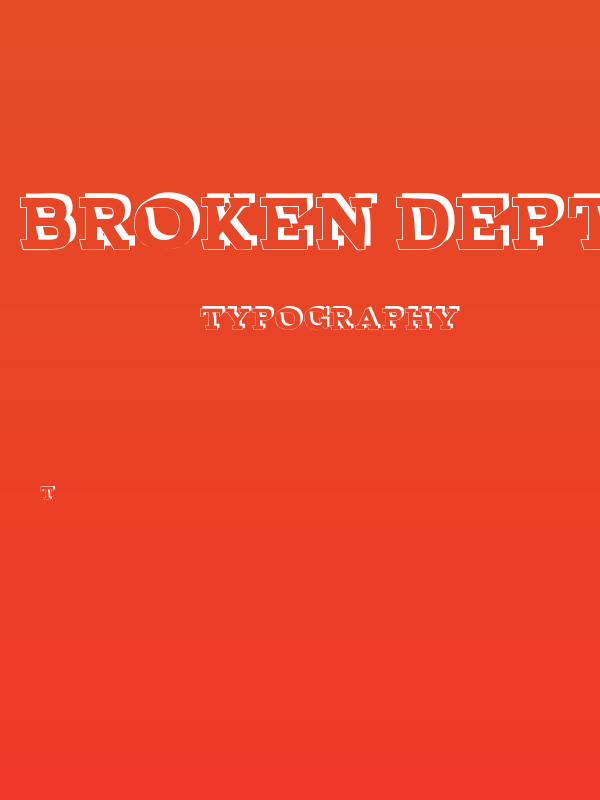 BROKEN DEPTH demo Poster