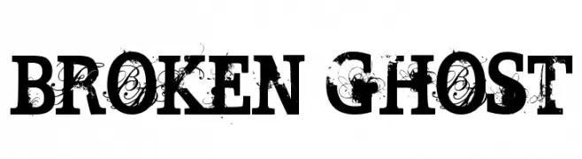 BROKEN GHOST  フリーフォントのダウンロード