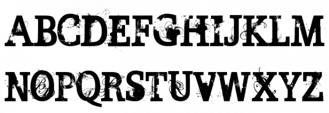 BROKEN GHOST Schriftart Groß
