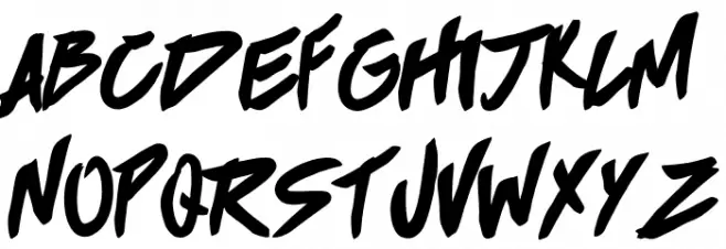 BROKEN HOME फ़ॉन्ट लोअरकेस