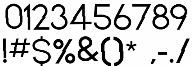 BROKEN MIRROR Font OTHER CHARS