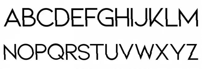 BROKEN MIRROR Font UPPERCASE