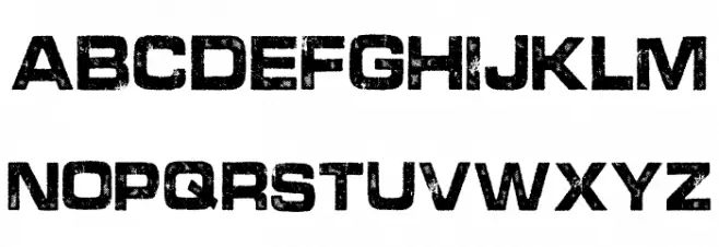 BROKEN PERSONAL USE Bold 字体 小写