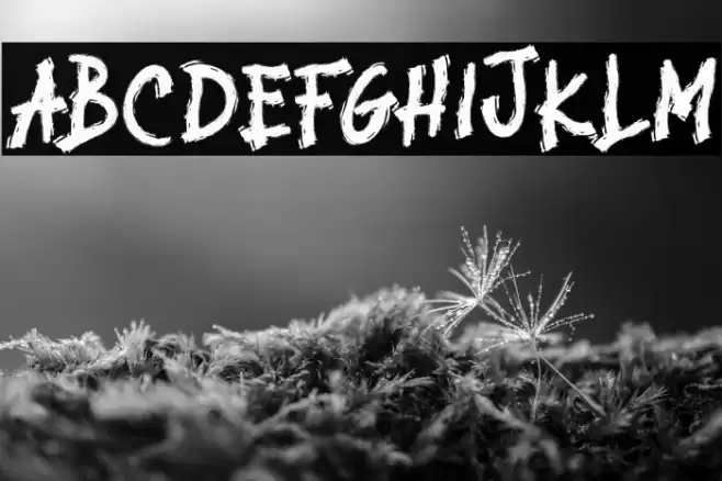 BROKEN STORM Font examples