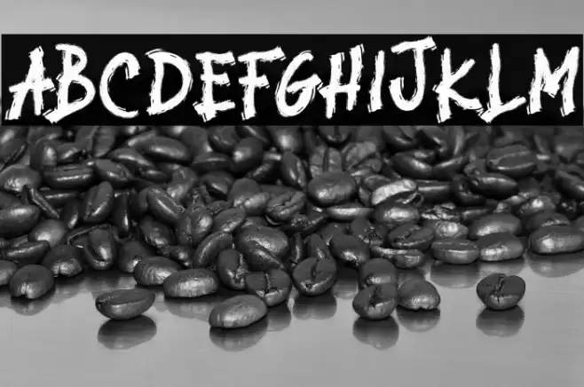 BROKEN STORM Font examples