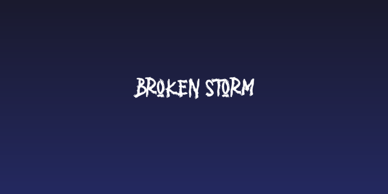 BROKEN STORM Social Header