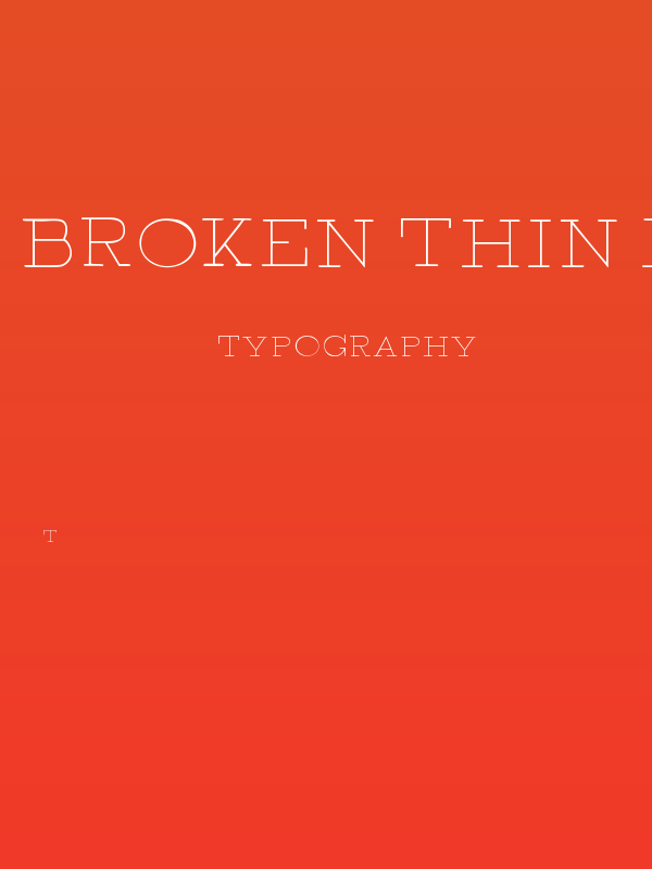 BROKEN thin demo Poster