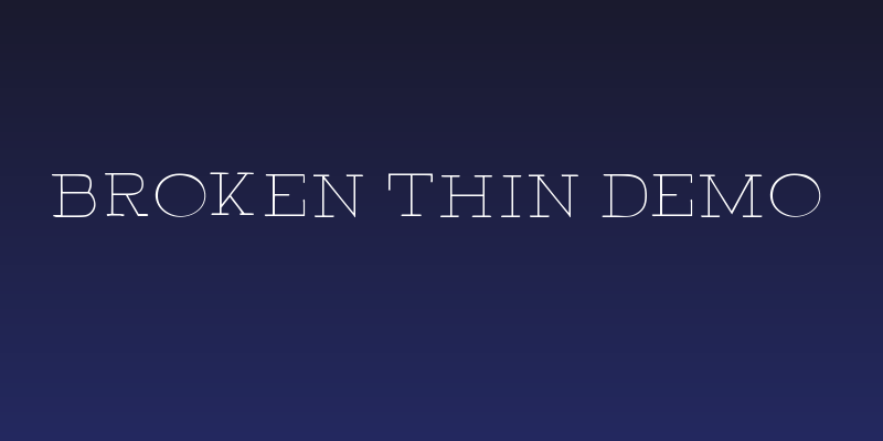 BROKEN thin demo Social Header
