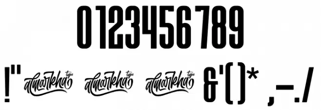 BROKENZ Font OTHER CHARS