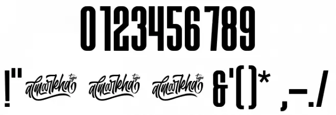 BROKENZ Font OTHER CHARS