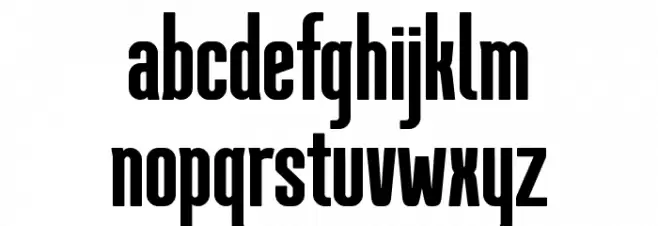 BROKENZ Schriftart Kleinbuchstaben