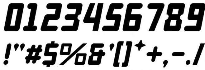 BROKEREN MIRING Italic Font OTHER CHARS