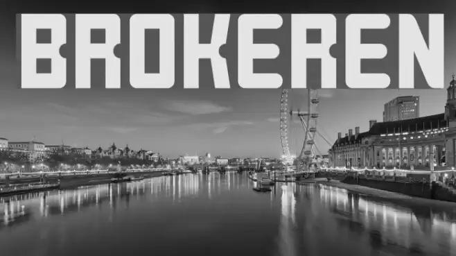 BROKEREN Font examples