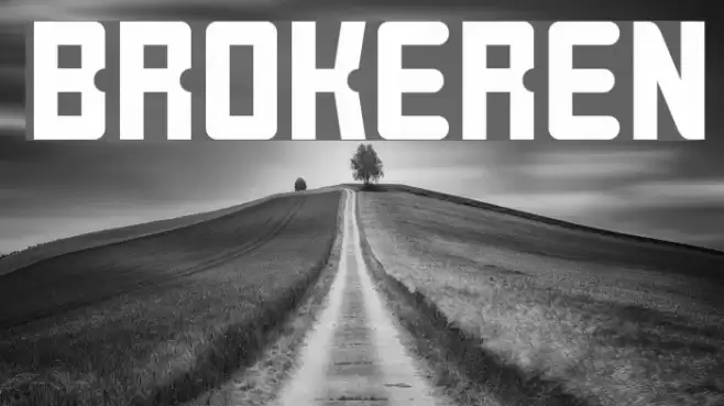 BROKEREN Font examples