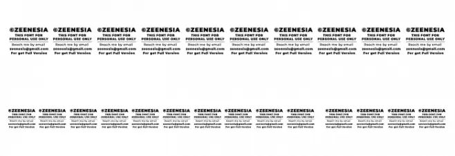 BROMAN PERSONAL USE ONLY Font OTHER CHARS