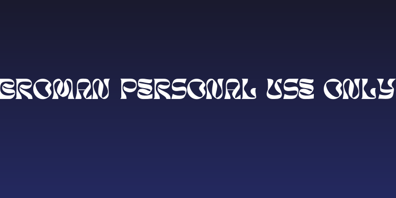 BROMAN PERSONAL USE ONLY Social Header