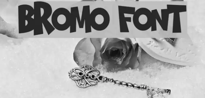 BROMO Font examples