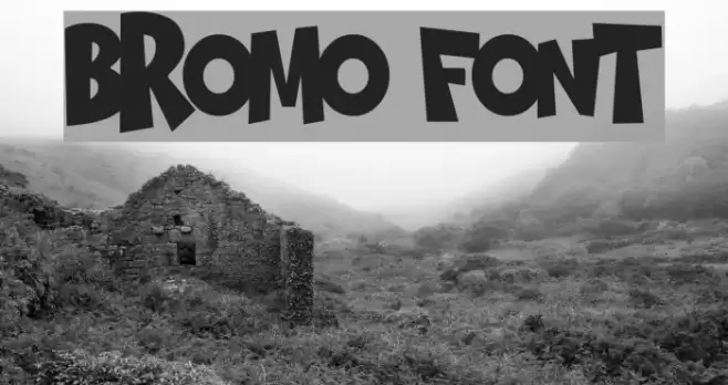 BROMO Font examples