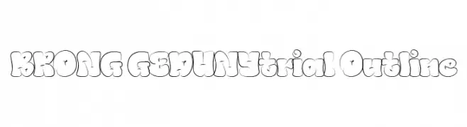 BRONG GEDUNYtrial Outline  Скачать бесплатные шрифты
