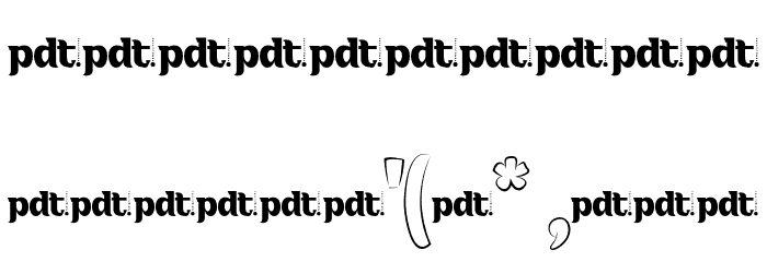 BRONGGEDUNYtrial-Outline Font OTHER CHARS