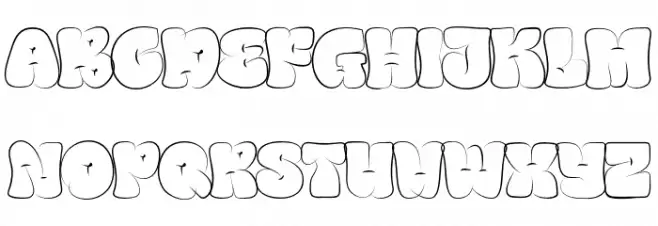 BRONGGEDUNYtrial-Outline 字体 大写