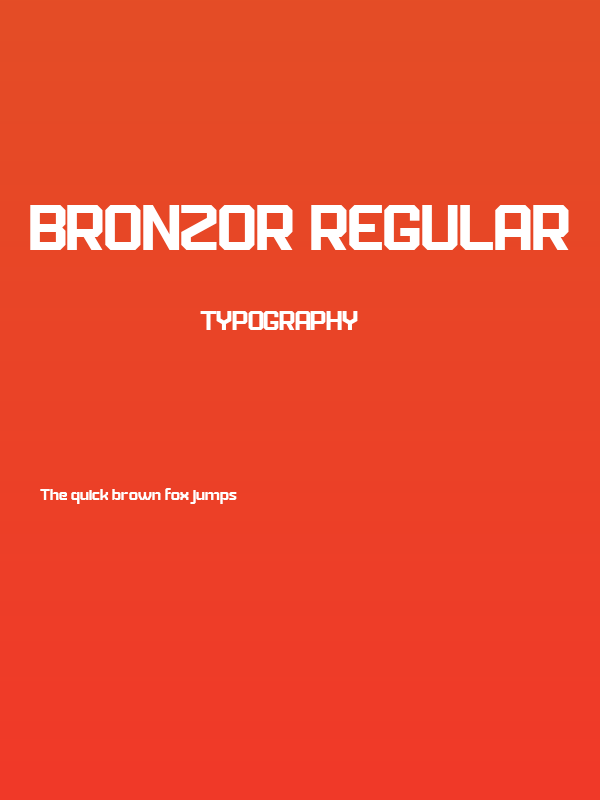 BRONZOR Regular Poster