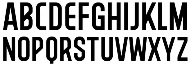 BROOKLINE-Condensed フォント 大文字