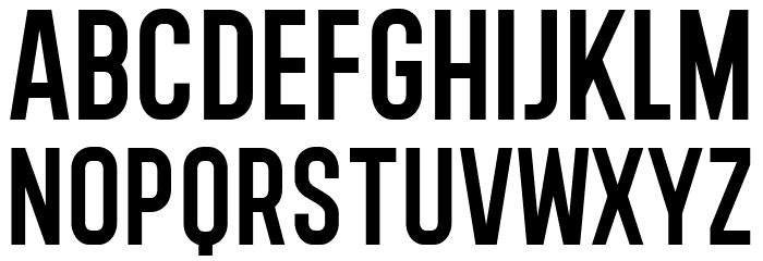 BROOKLINE-Condensed Font LOWERCASE