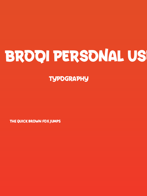 BROQI Personal Use Poster