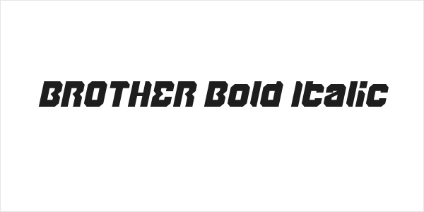 BROTHER Bold Italic Logo