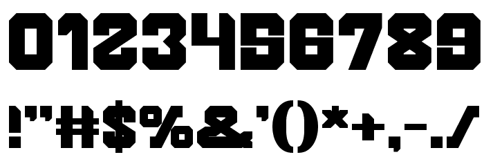BROTHER Bold Font OTHER CHARS