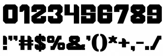 BROTHER Bold Font OTHER CHARS