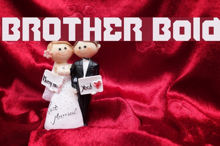 BROTHER Bold Font examples