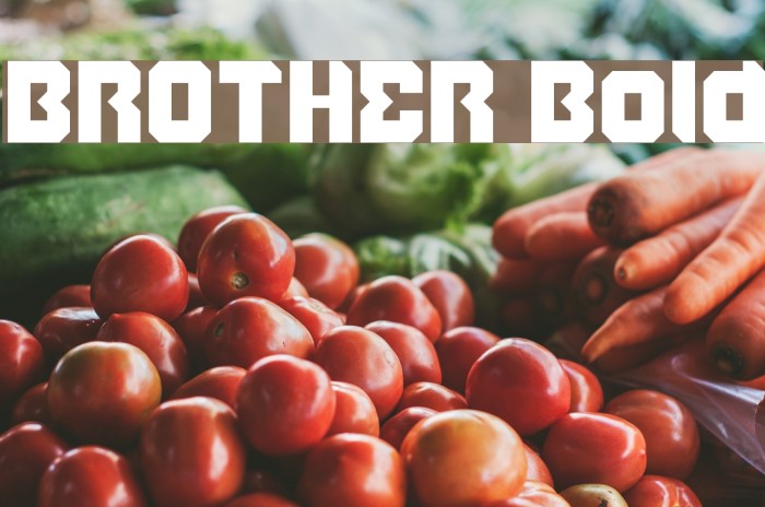 BROTHER Bold Font examples