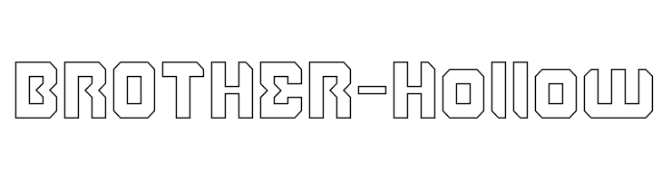 BROTHER-Hollow  baixar fontes gratis