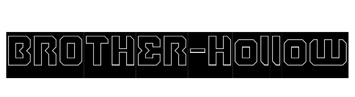 BROTHER-Hollow  font caratteri gratis