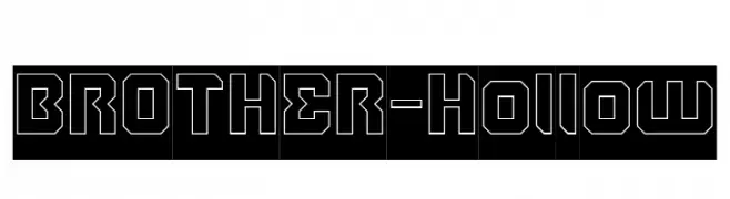 BROTHER-Hollow  Frei Schriftart Herunterladen