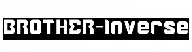 BROTHER-Inverse  les polices de caractères gratuit tlcharger