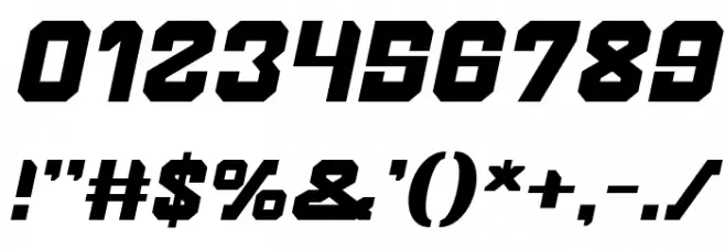 BROTHER Italic Font OTHER CHARS